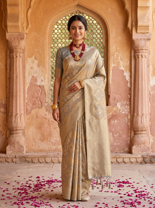 MIMOSA Saree Saree — front view on mannequin