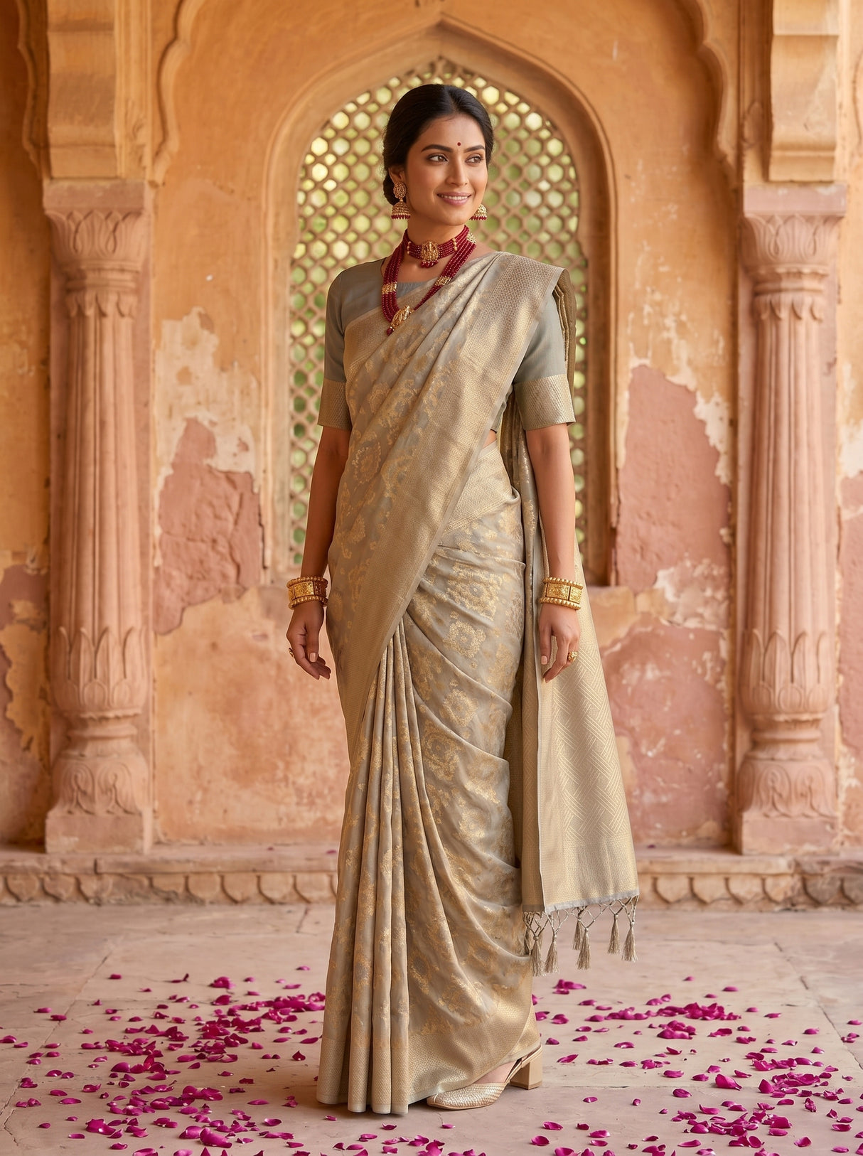 MIMOSA Saree Saree — pose 5 styling detail