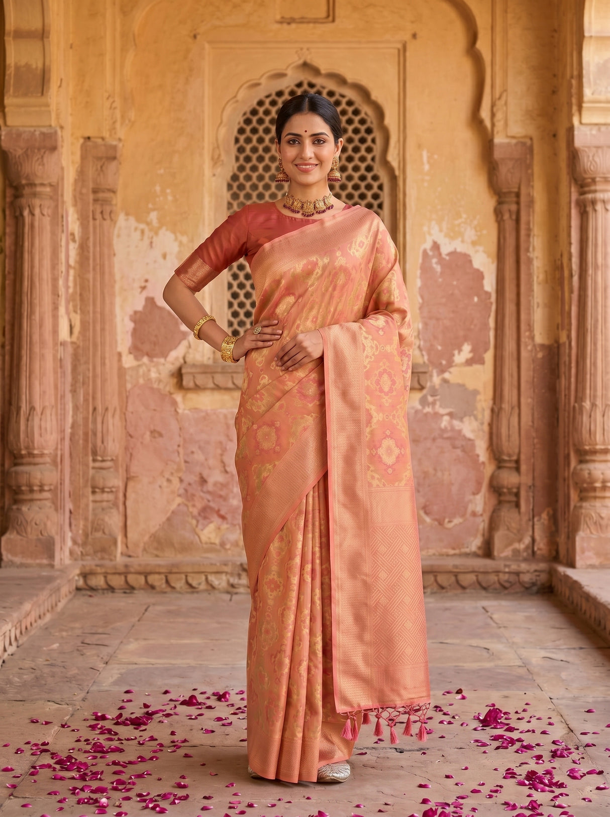 MIMOSA Saree Saree — pose 4 styling detail