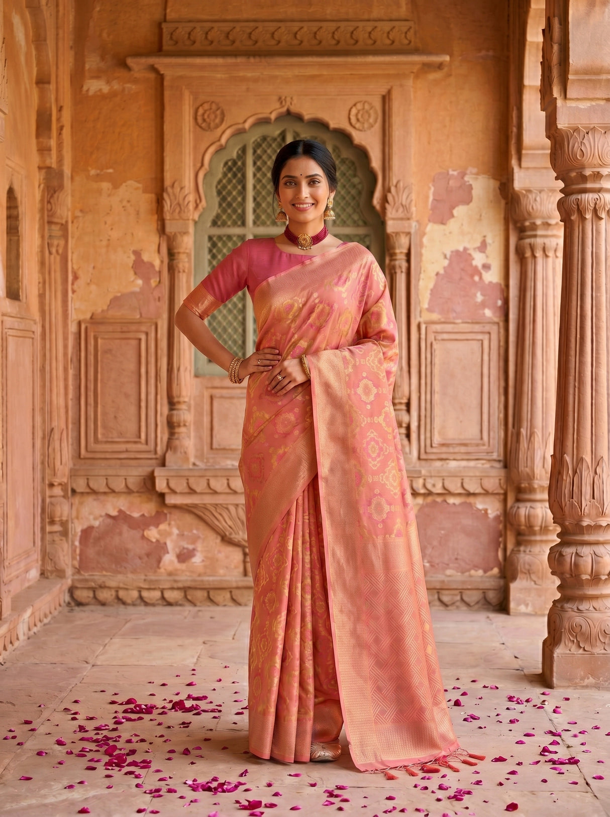 MIMOSA Saree Saree — pose 4 styling detail