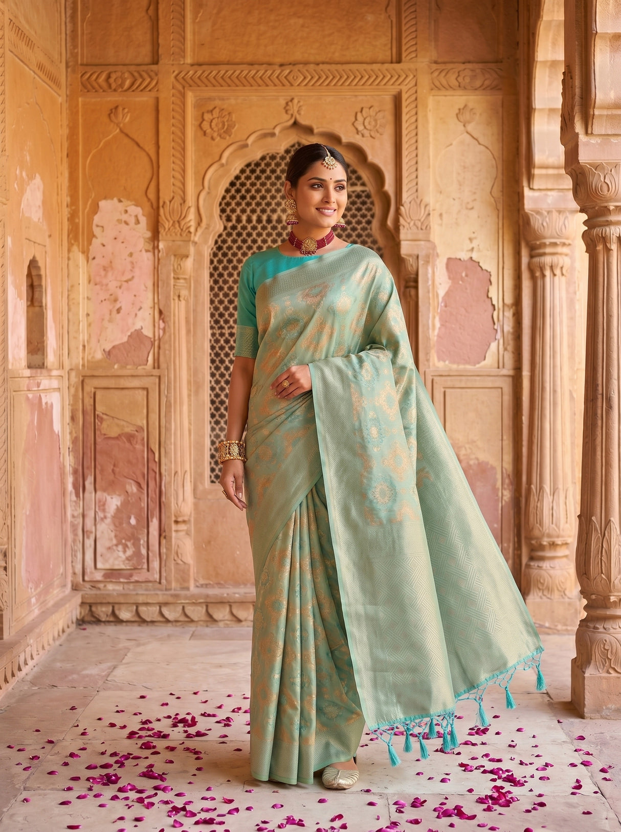 MIMOSA Saree Saree — pose 9 styling detail