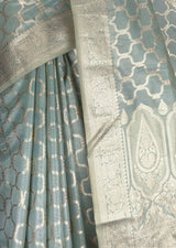 MIMOSA Rama Banarasi Art Silk Saree — fleets shot full lifestyle
