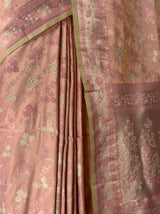 MIMOSA Pink Kanjivaram Art Silk Saree — fleets shot full lifestyle