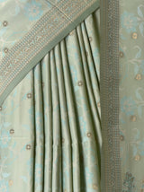 MIMOSA Green Kanjivaram Art Silk Saree — fleets shot full lifestyle
