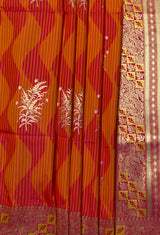MIMOSA Gold Kanjivaram Art Silk Saree — fleets shot full lifestyle