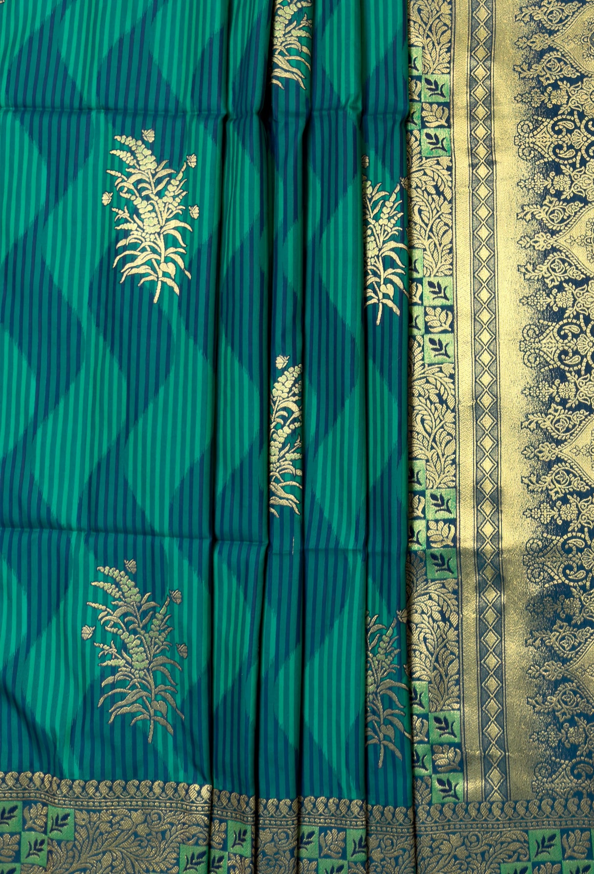 MIMOSA Rama Kanjivaram Art Silk Saree — fleets shot full lifestyle