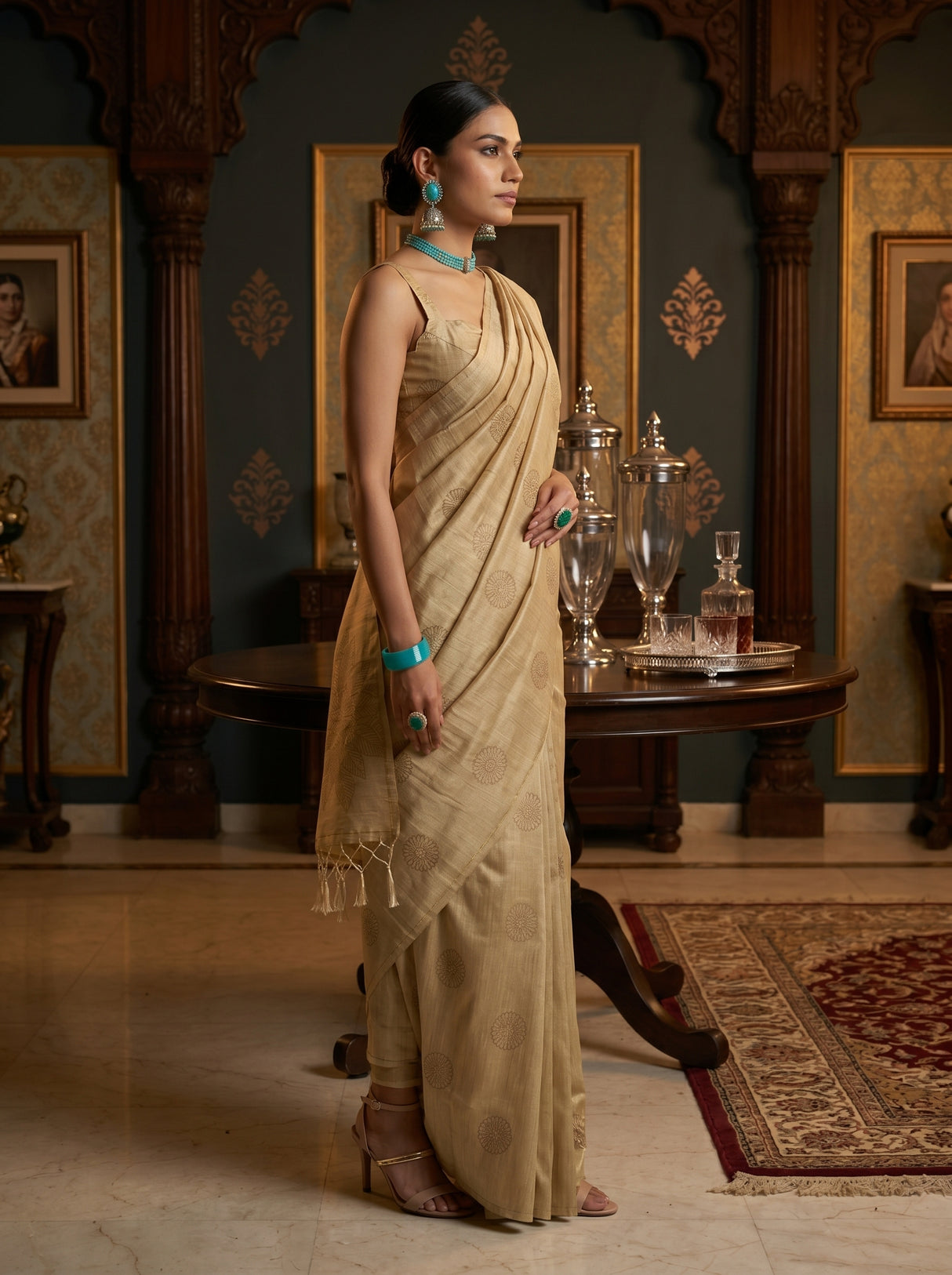 MIMOSA Saree Saree — pose 3 styling detail