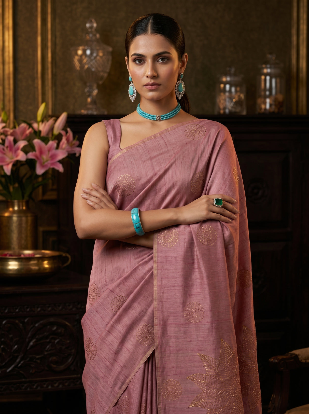 MIMOSA Saree Saree — pose 10 styling detail