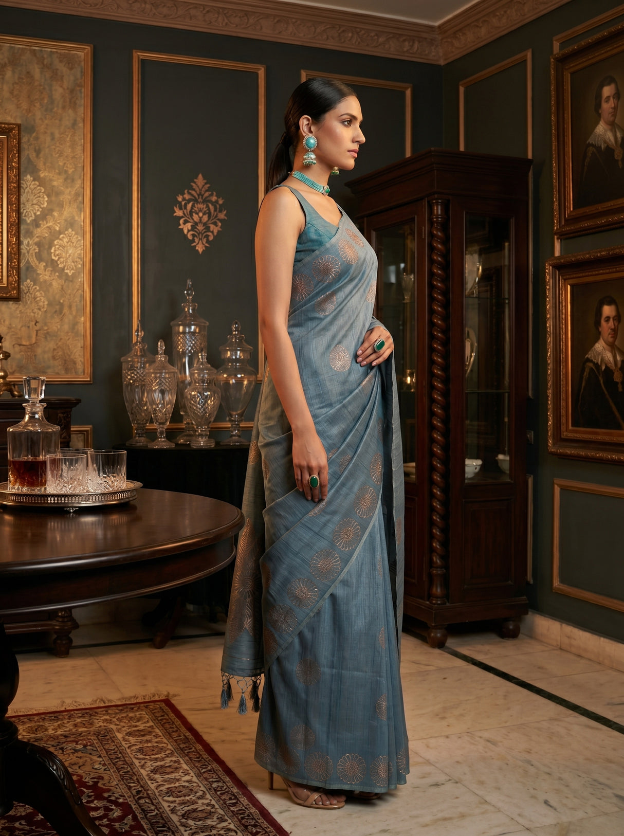 MIMOSA Saree Saree — pose 3 styling detail
