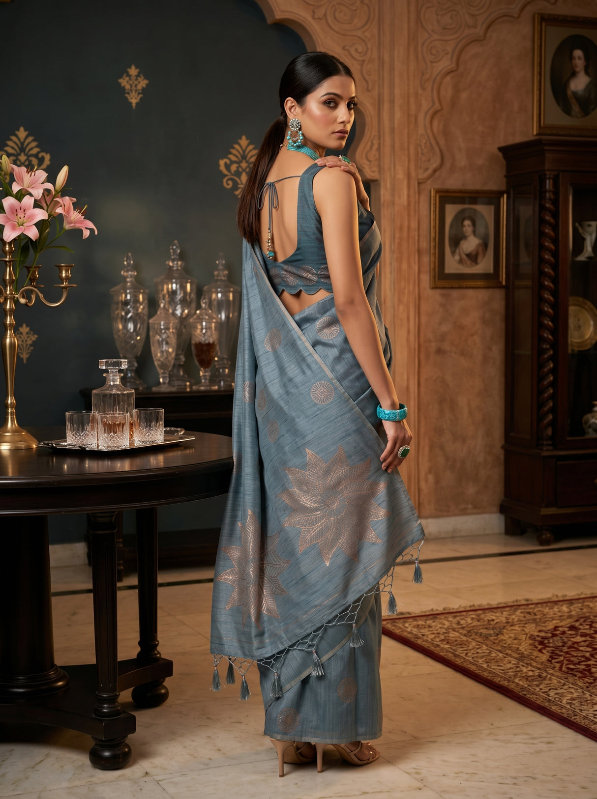 MIMOSA Saree Saree — pose 7 styling detail