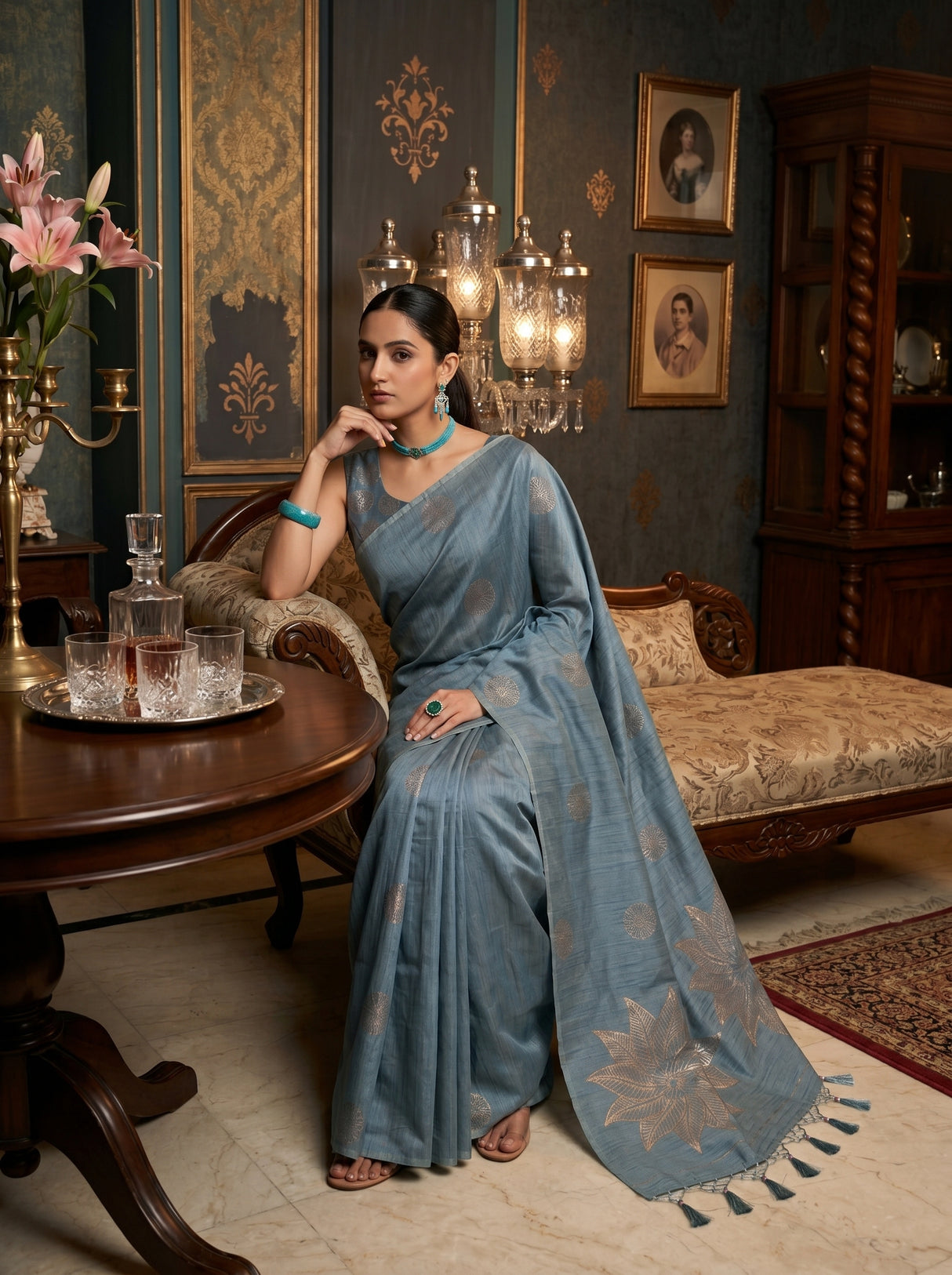 MIMOSA Saree Saree — pose 8 styling detail
