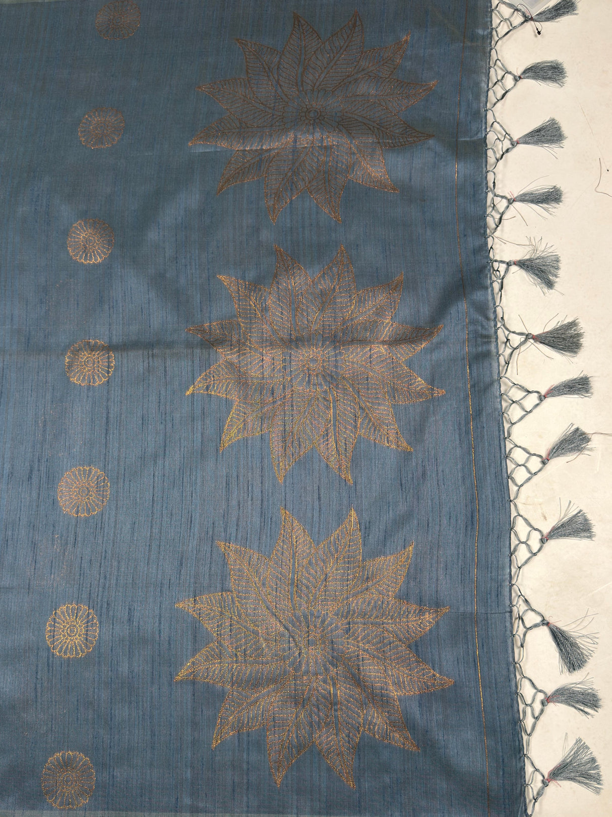 MIMOSA Saree Saree — pallu and zari work detail