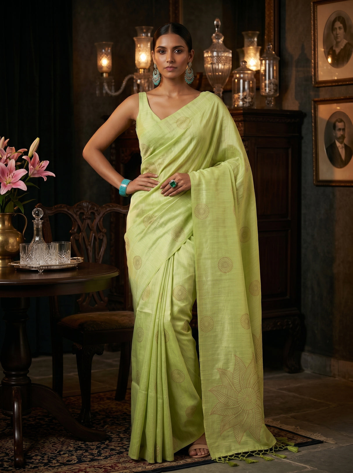 MIMOSA Saree Saree — pose 4 styling detail