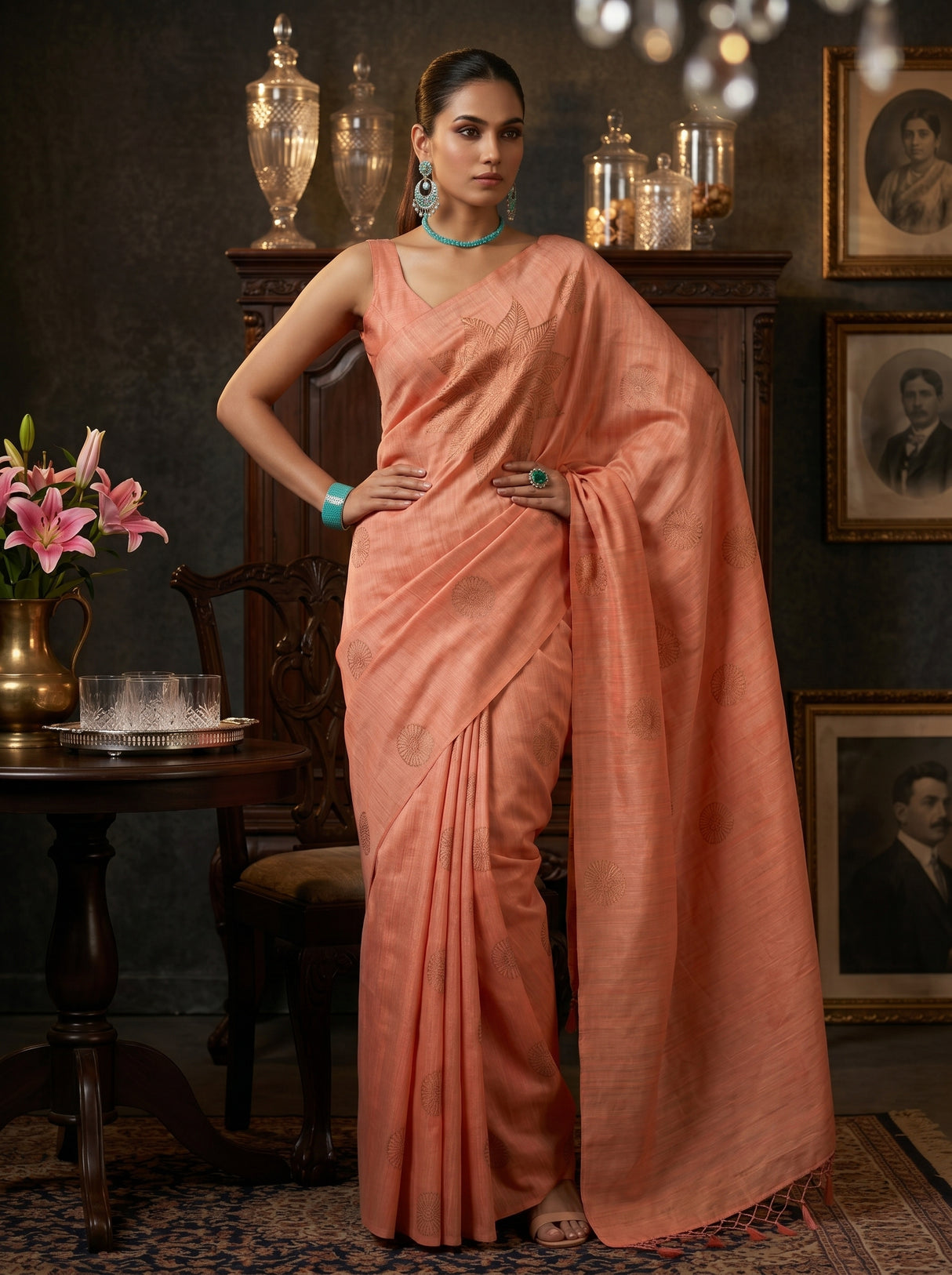 MIMOSA Saree Saree — pose 4 styling detail