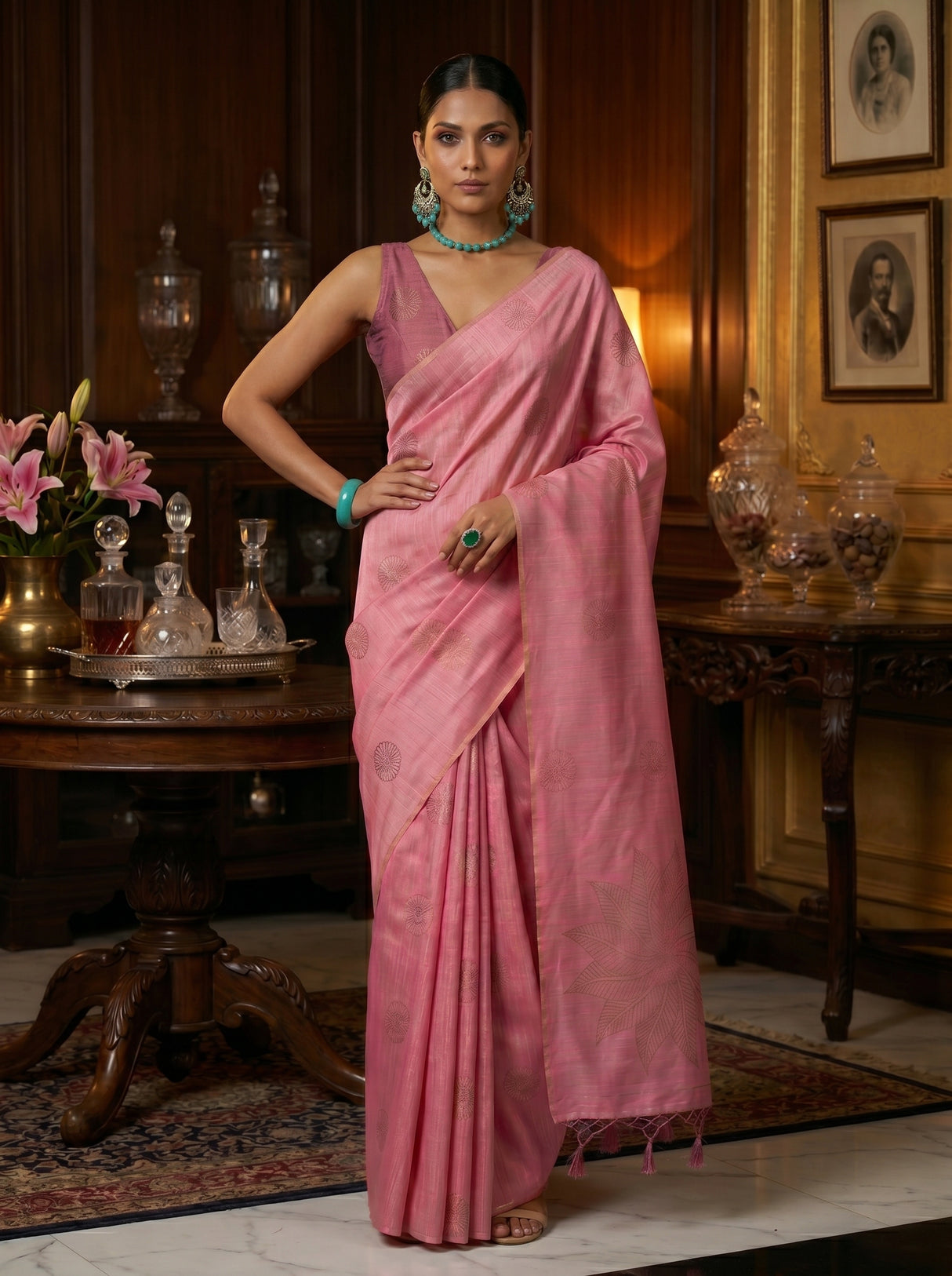 MIMOSA Saree Saree — pose 4 styling detail