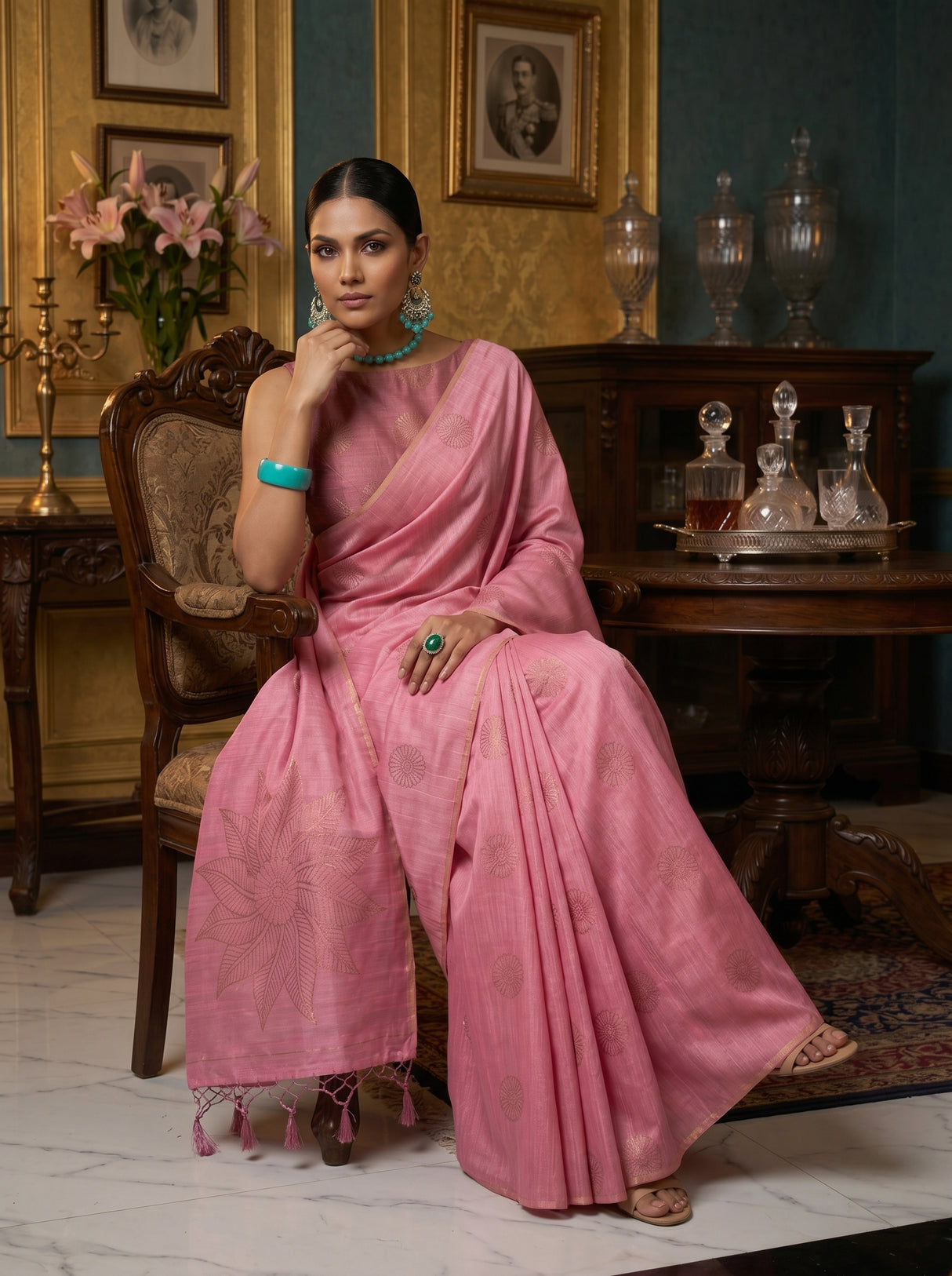 MIMOSA Saree Saree — pose 8 styling detail