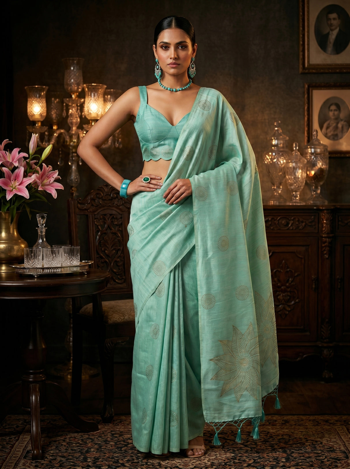 MIMOSA Saree Saree — pose 4 styling detail