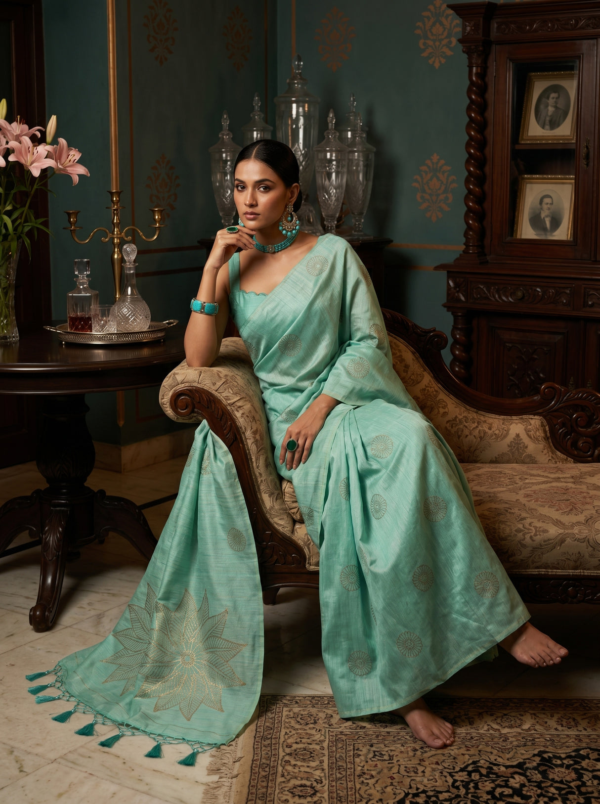 MIMOSA Saree Saree — pose 8 styling detail
