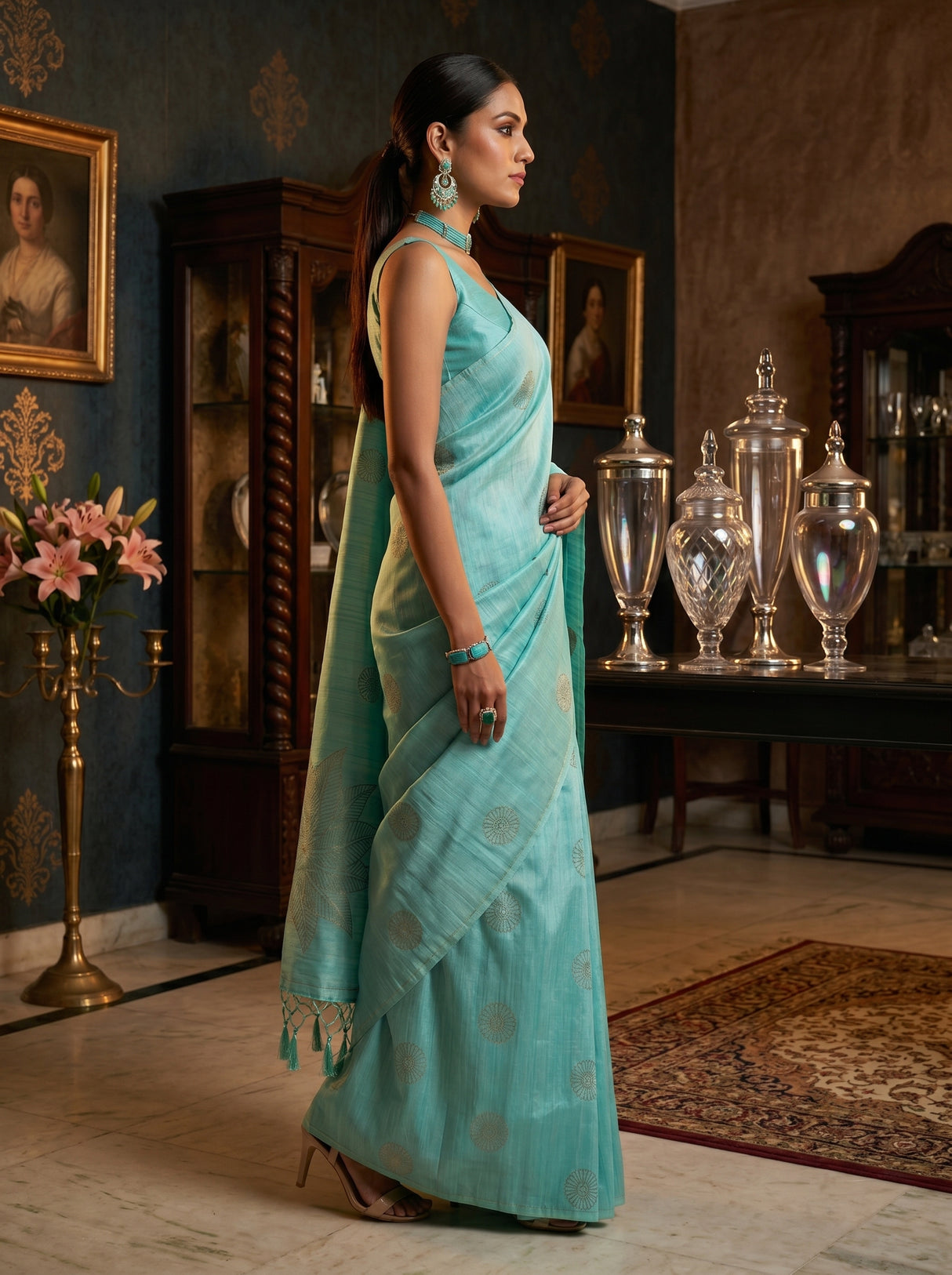MIMOSA Saree Saree — pose 3 styling detail