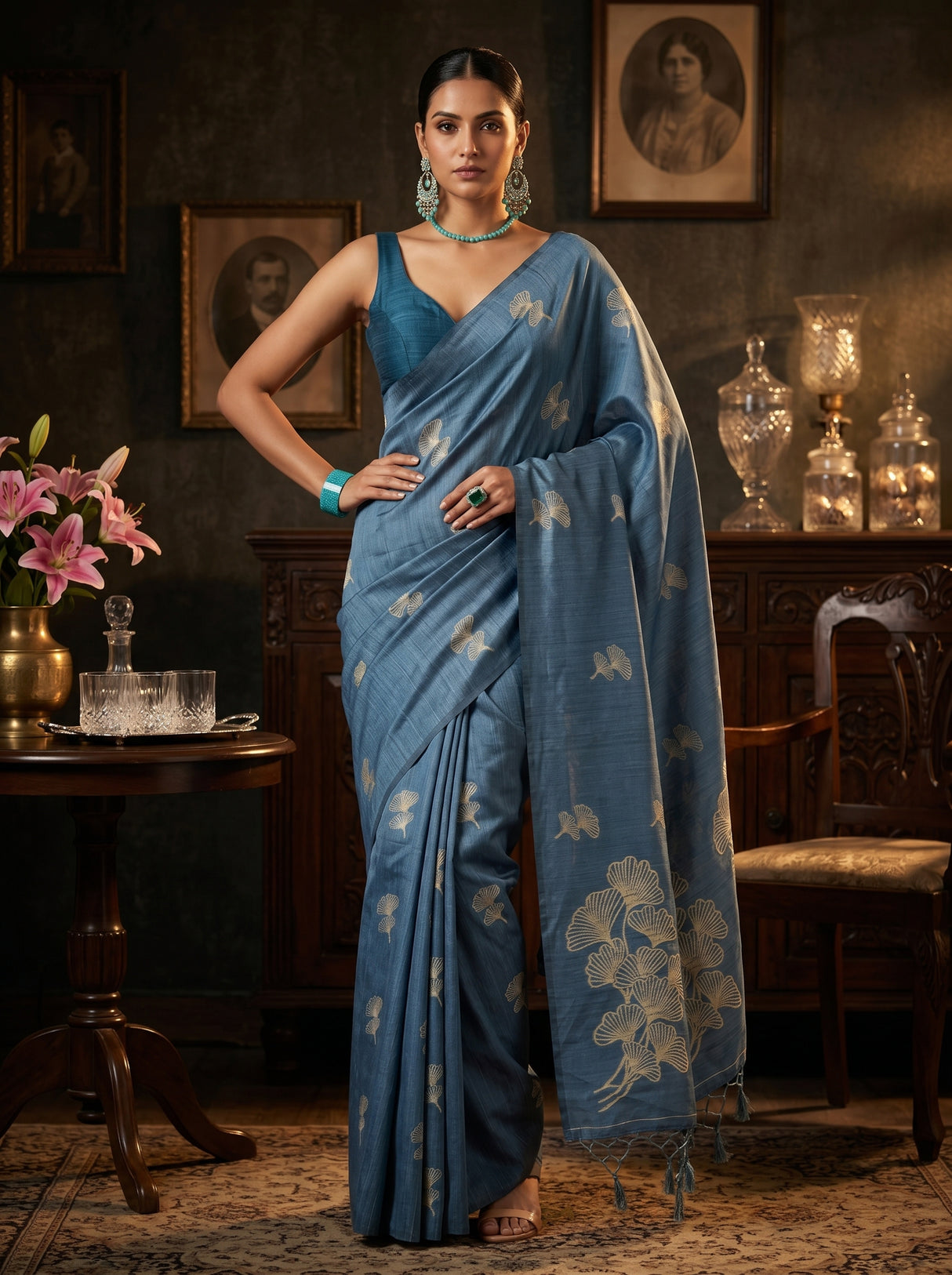 MIMOSA Saree Saree — pose 4 styling detail