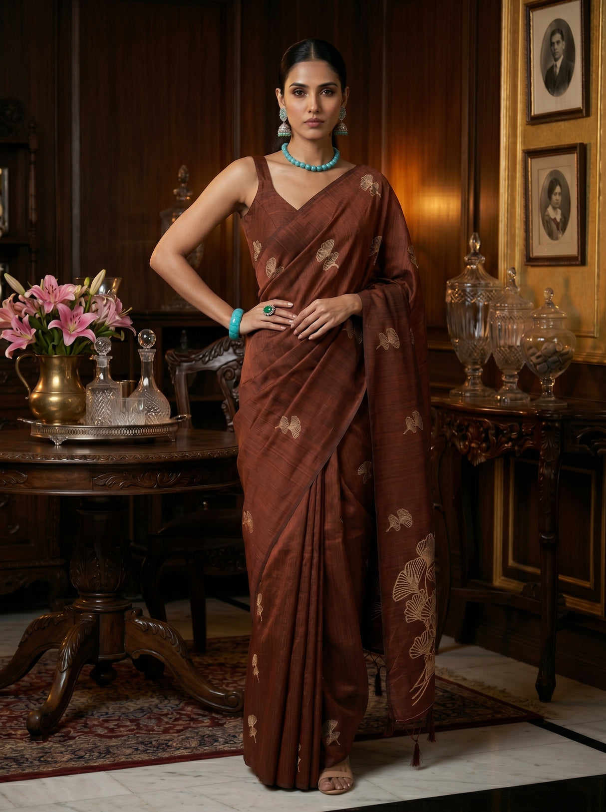 MIMOSA Saree Saree — pose 4 styling detail