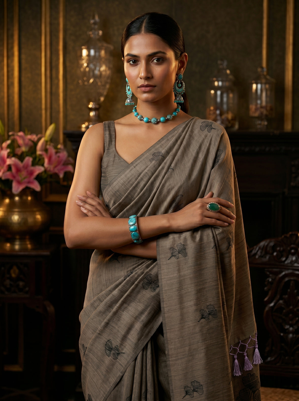 MIMOSA Saree Saree — pose 10 styling detail