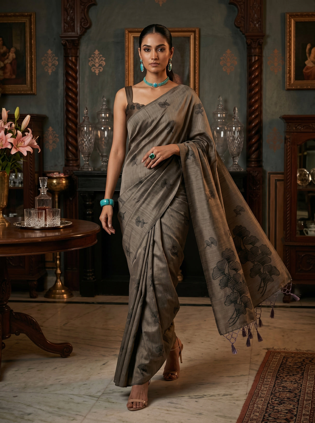 MIMOSA Saree Saree — pose 6 styling detail