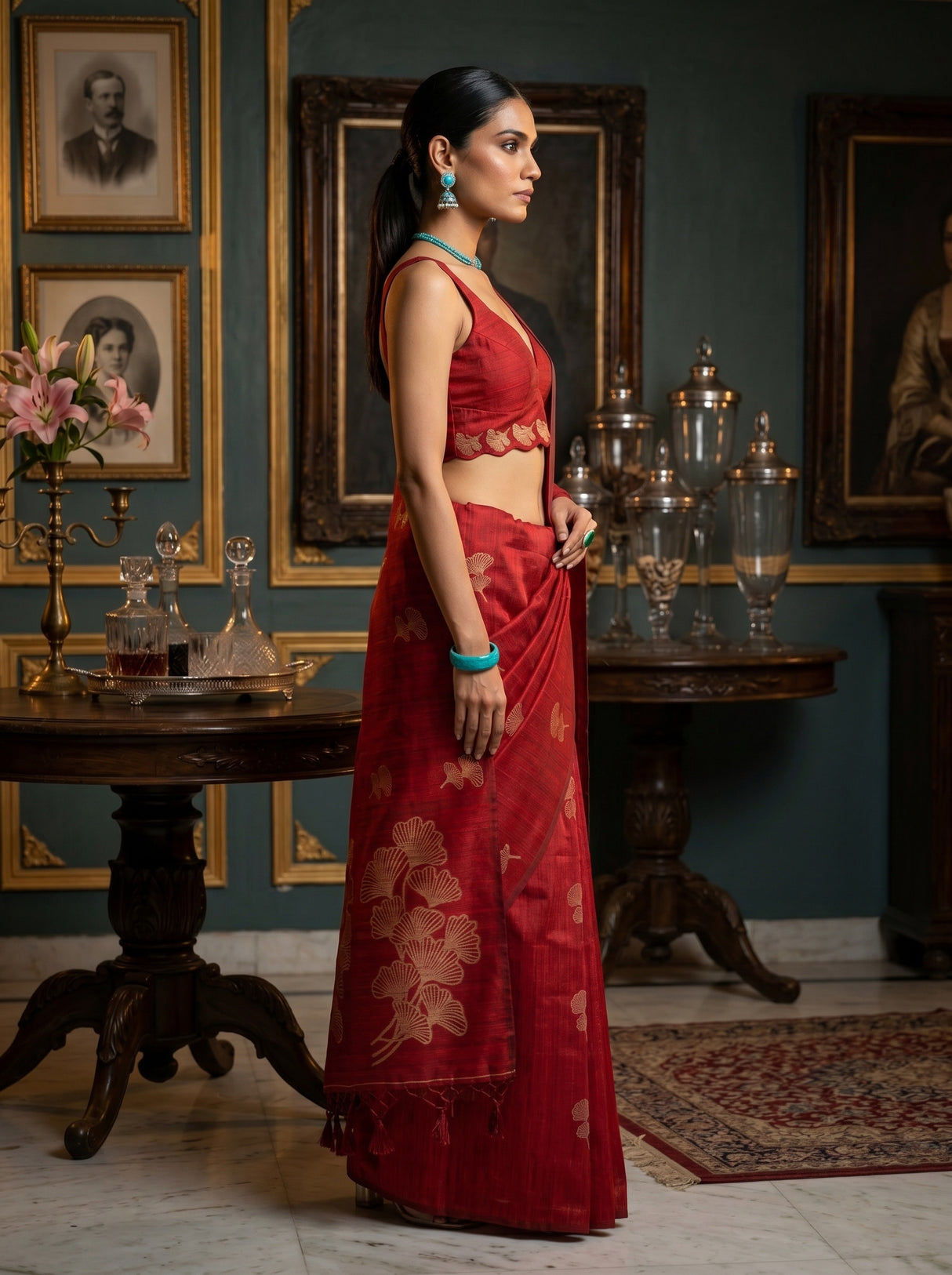 MIMOSA Saree Saree — pose 3 styling detail