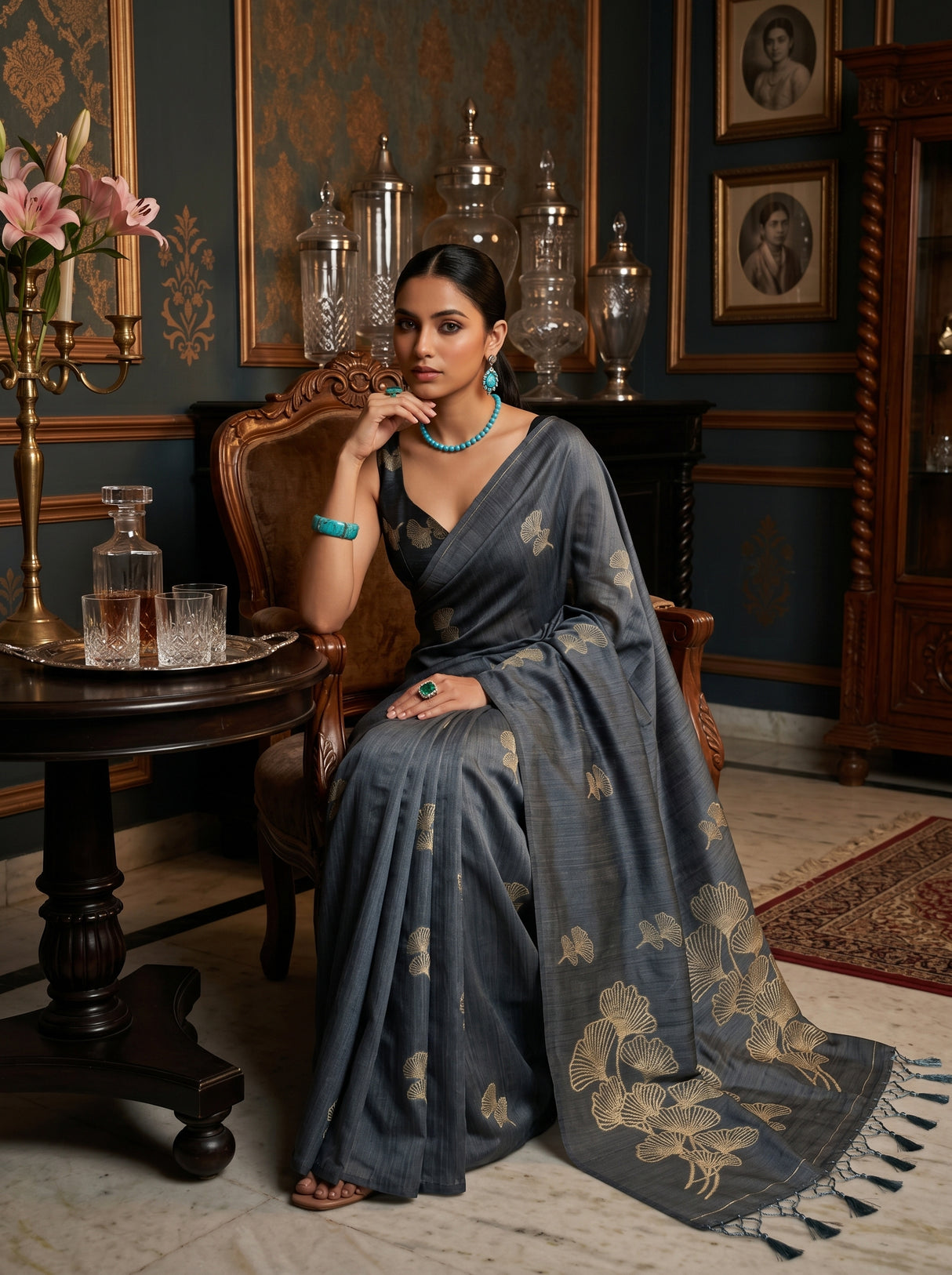 MIMOSA Saree Saree — pose 8 styling detail