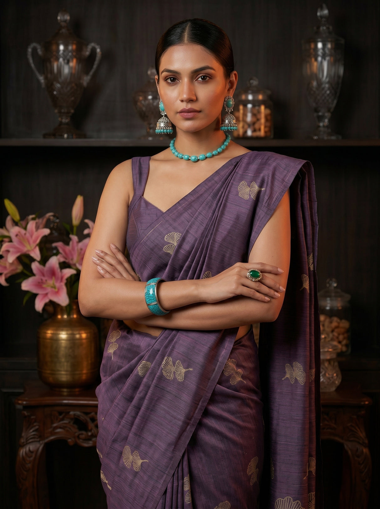 MIMOSA Saree Saree — pose 10 styling detail