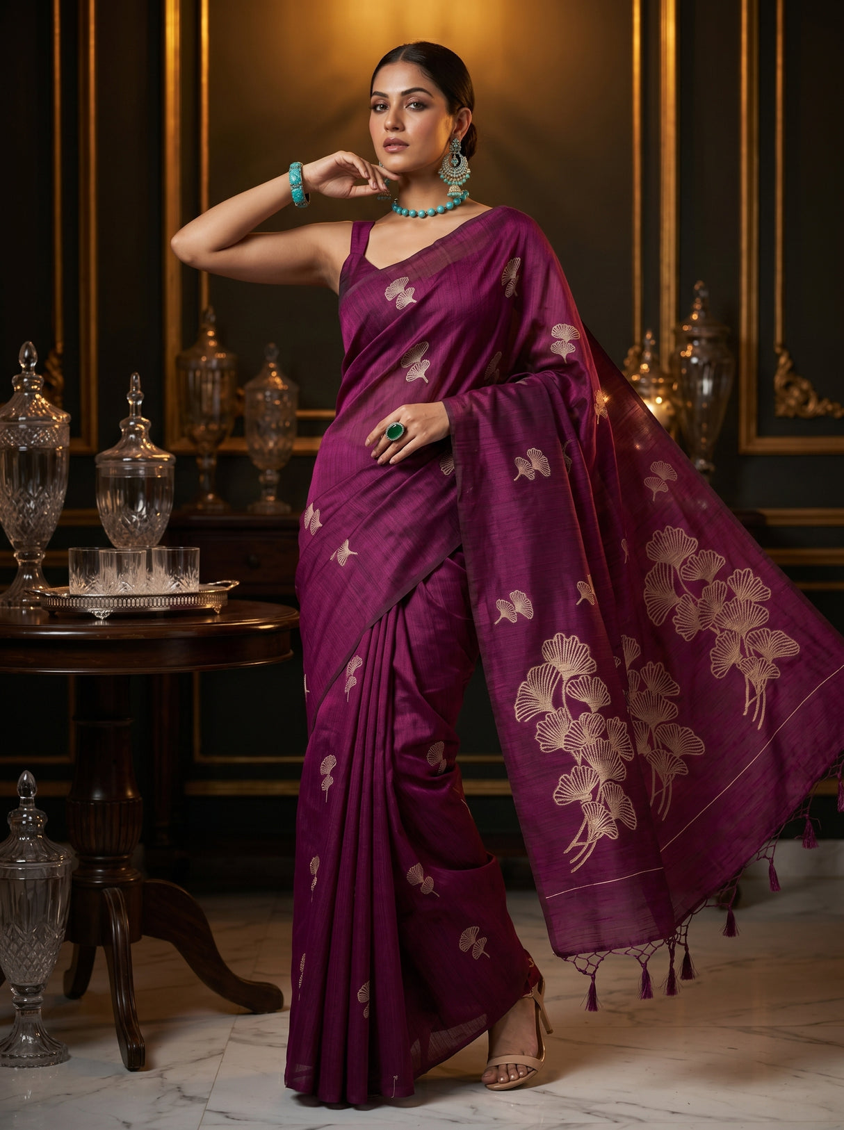 MIMOSA Saree Saree — pose 5 styling detail