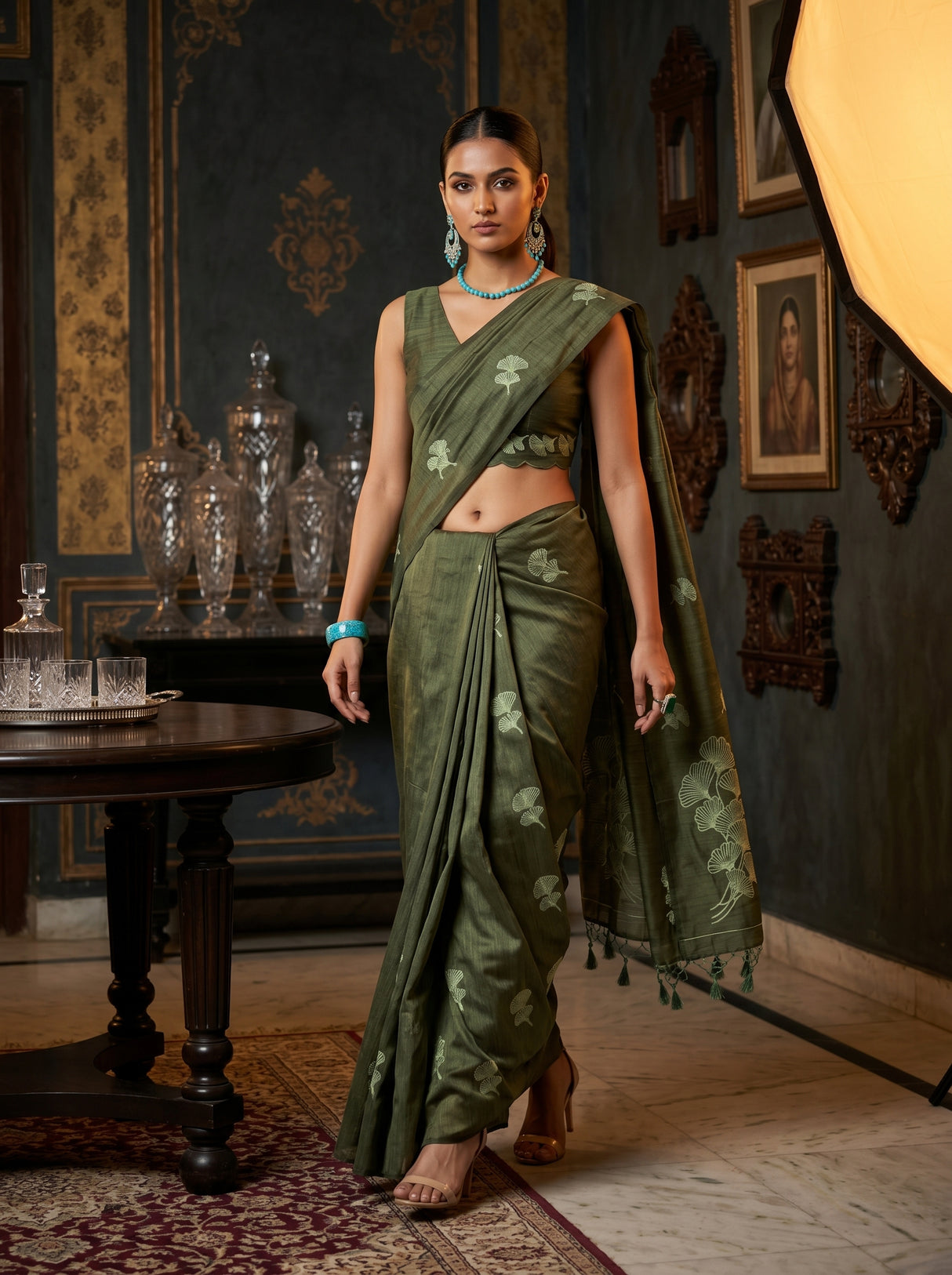 MIMOSA Saree Saree — pose 6 styling detail