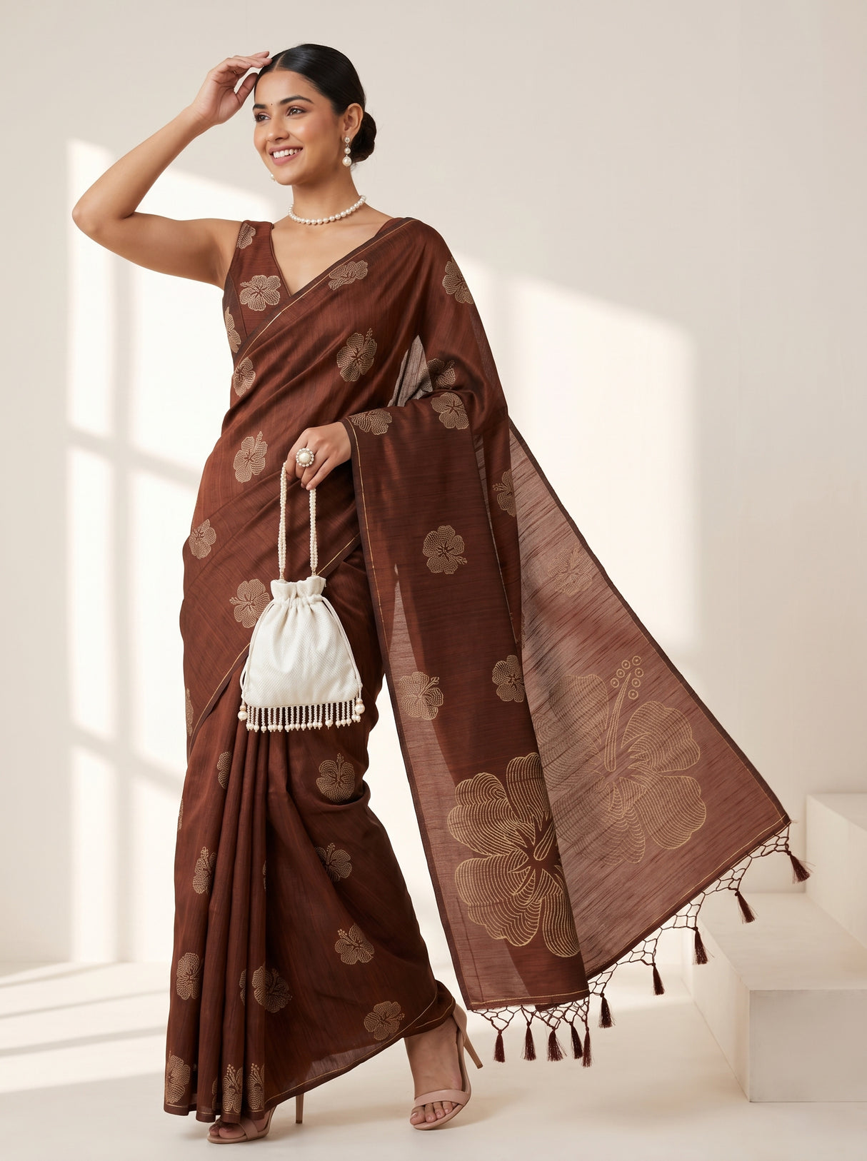 MIMOSA Saree Saree — pose 5 styling detail