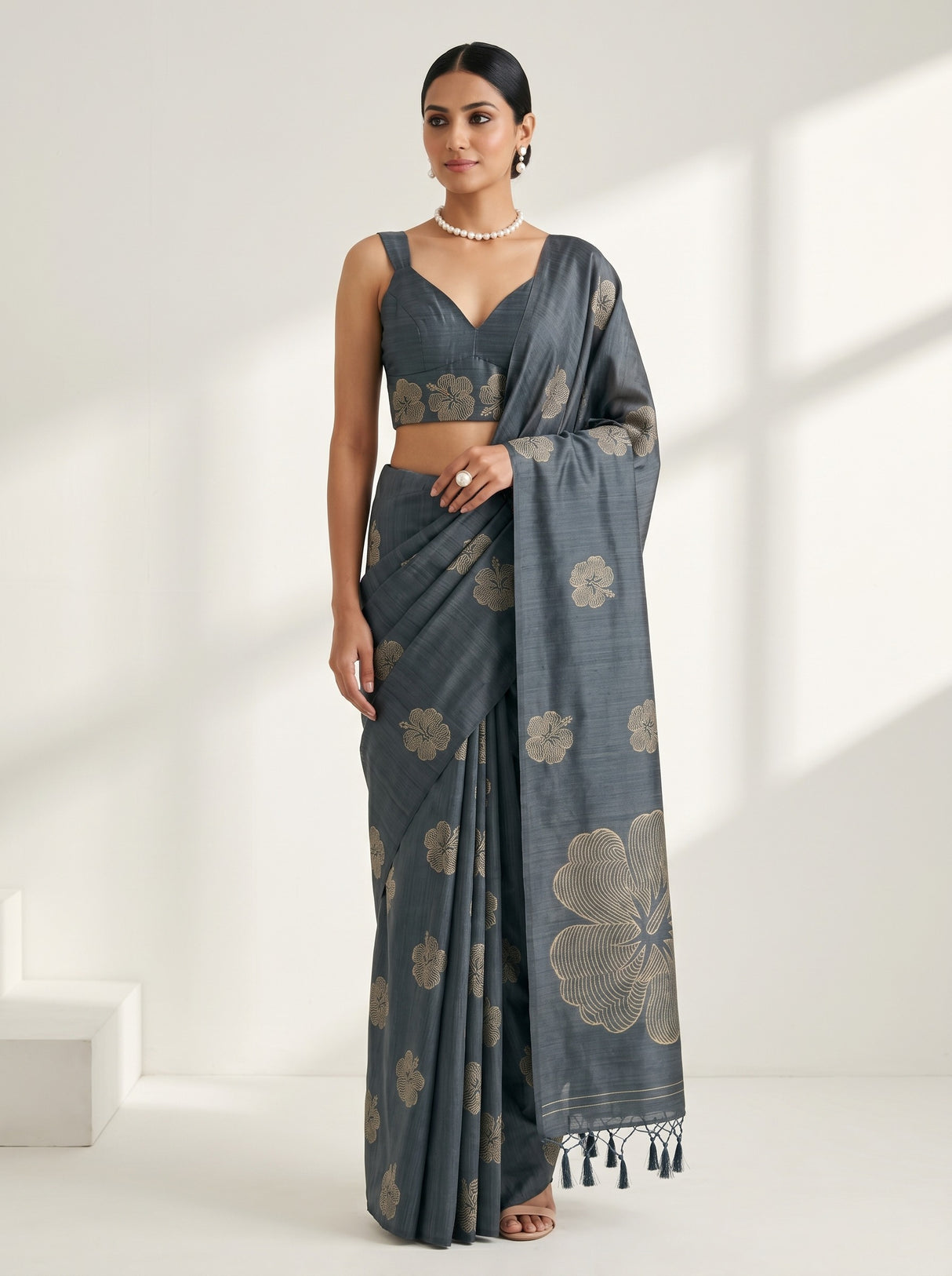MIMOSA Saree Saree — front view on mannequin