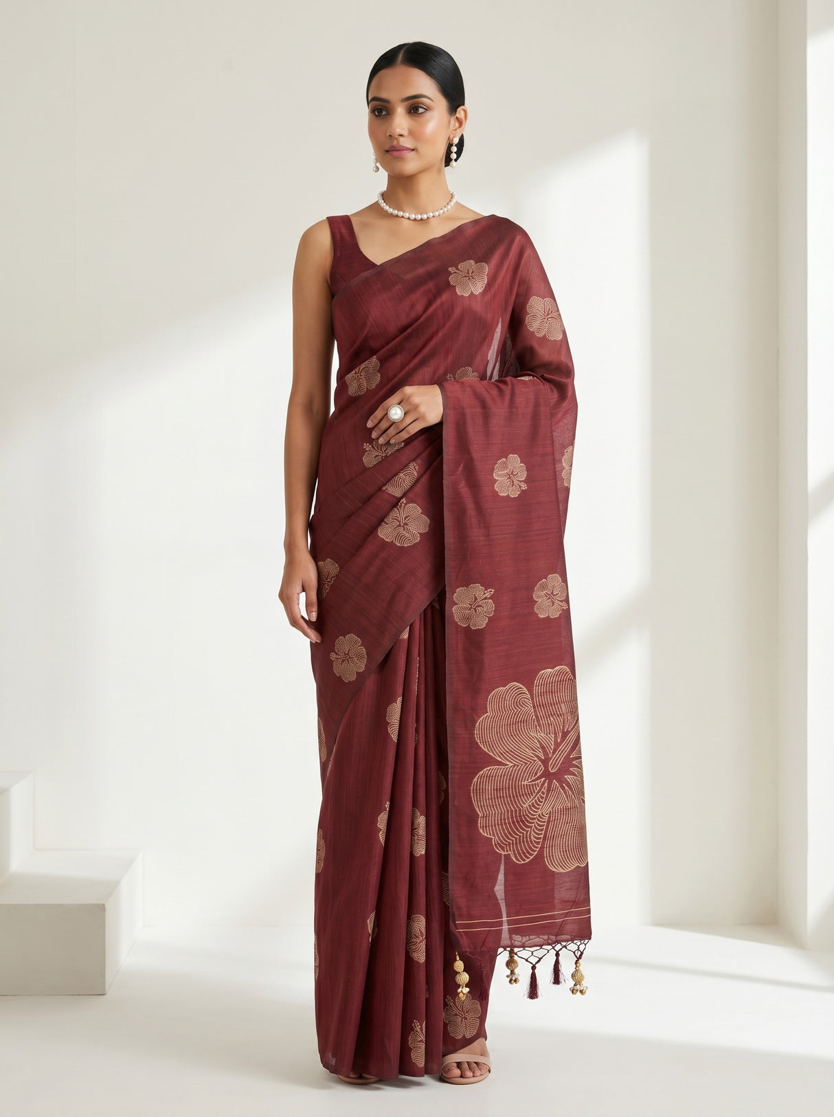 MIMOSA Saree Saree — front view on mannequin