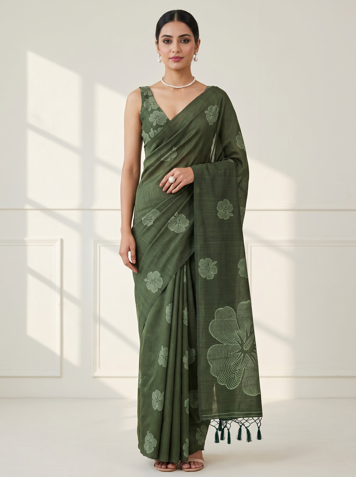 MIMOSA Saree Saree — front view on mannequin