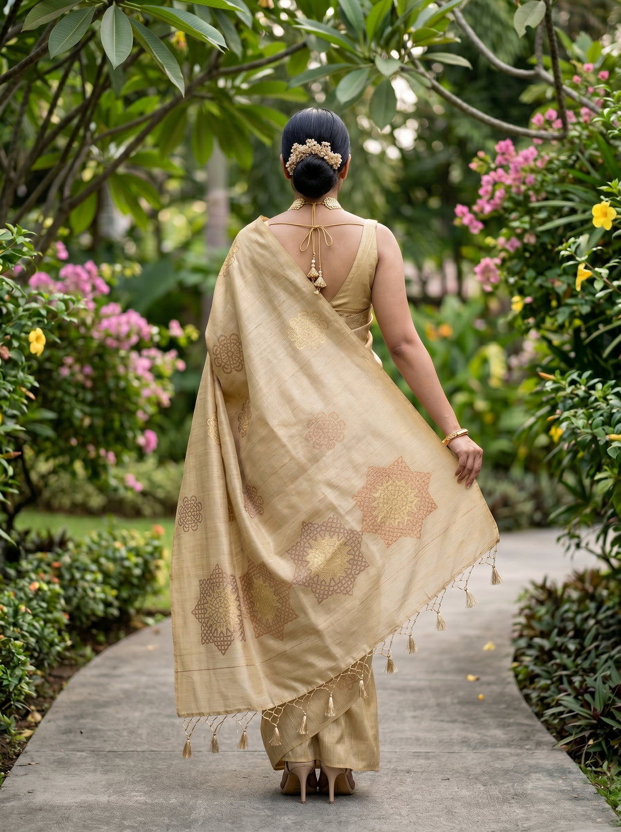 MIMOSA Saree Saree — pose 2 styling detail