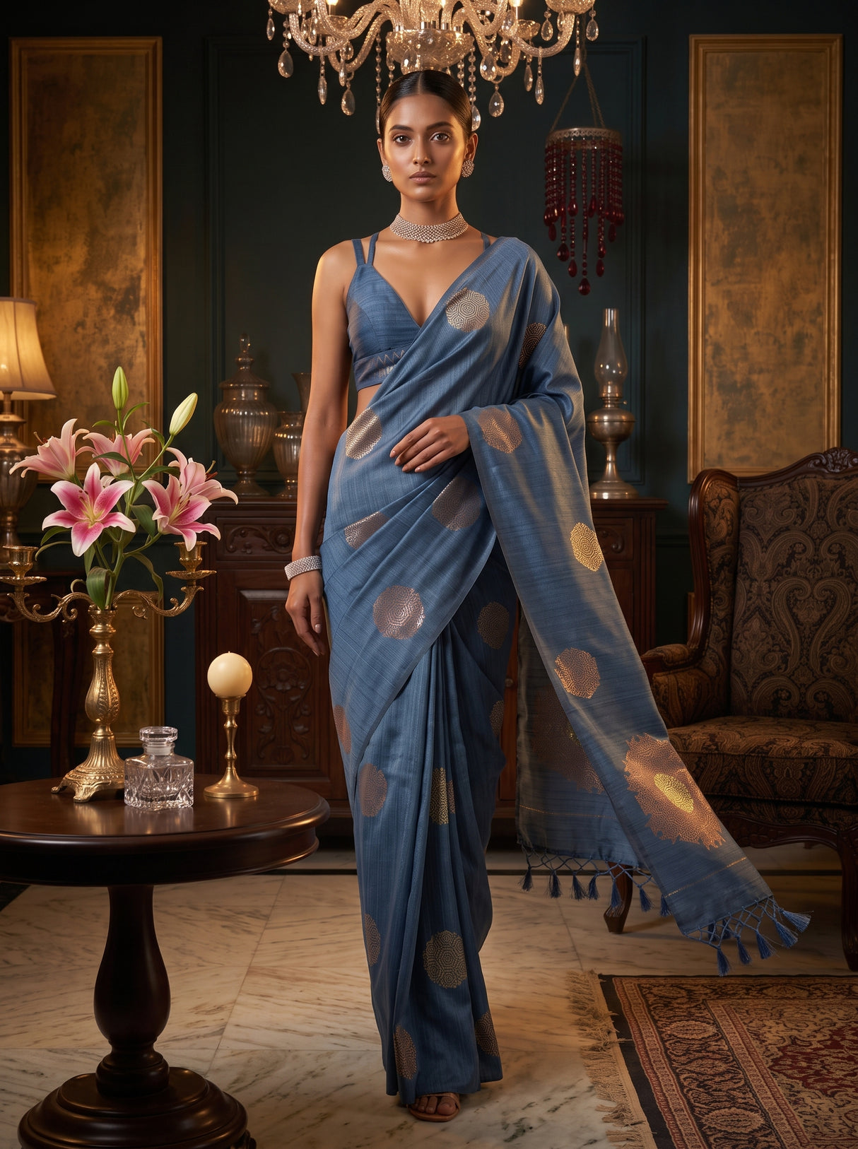 MIMOSA Saree Saree — pose 6 styling detail