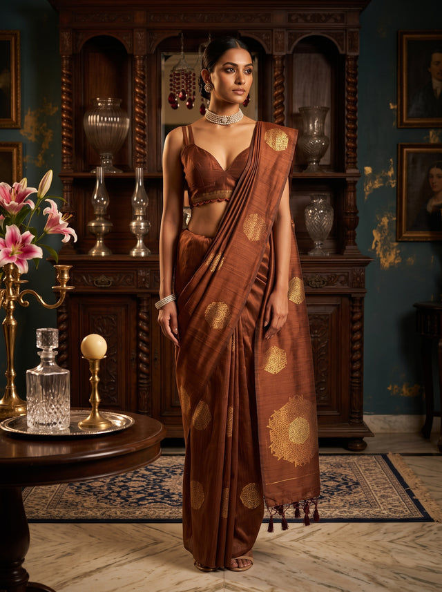MIMOSA Saree Saree — front view on mannequin