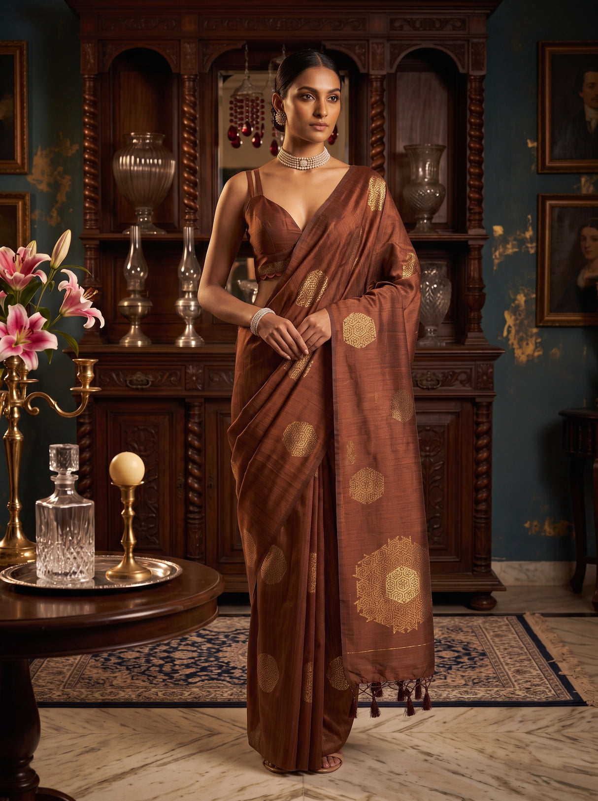 MIMOSA Saree Saree — pose 10 styling detail