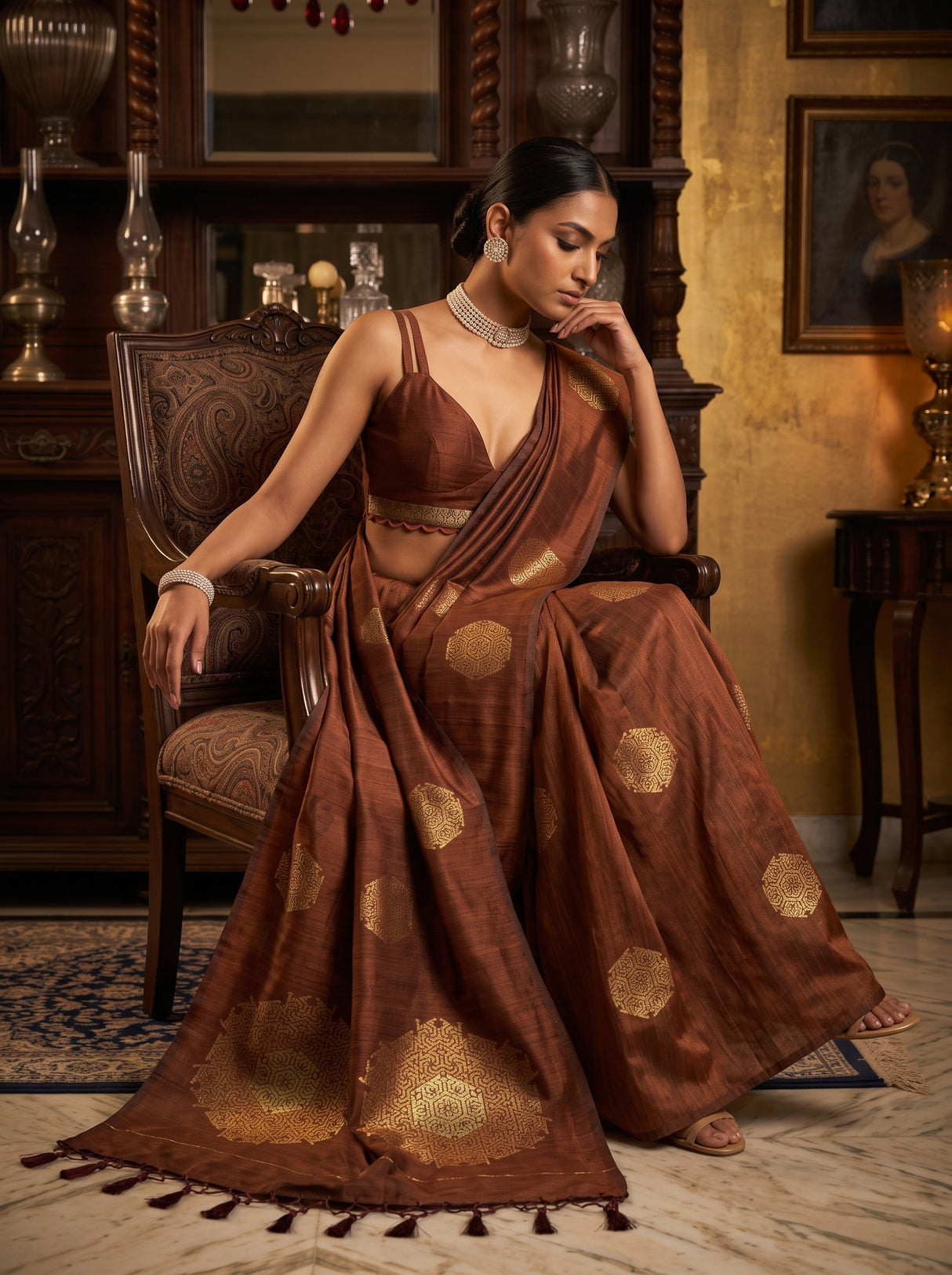 MIMOSA Saree Saree — pose 8 styling detail