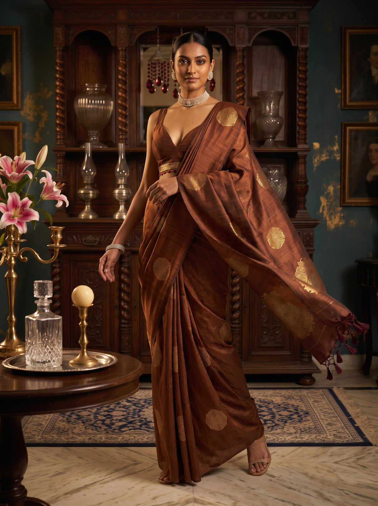 MIMOSA Saree Saree — pose 9 styling detail