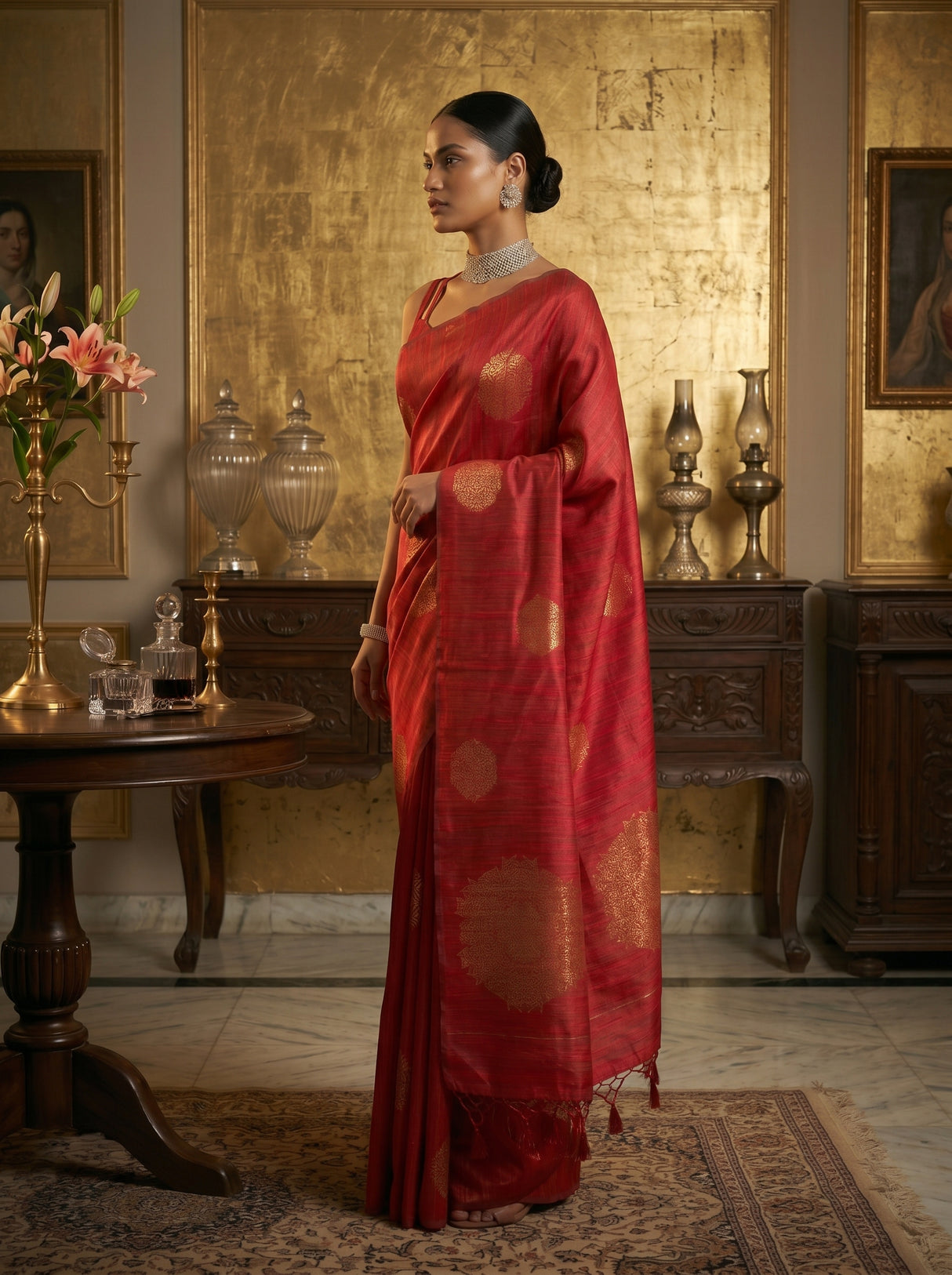MIMOSA Saree Saree — pose 3 styling detail