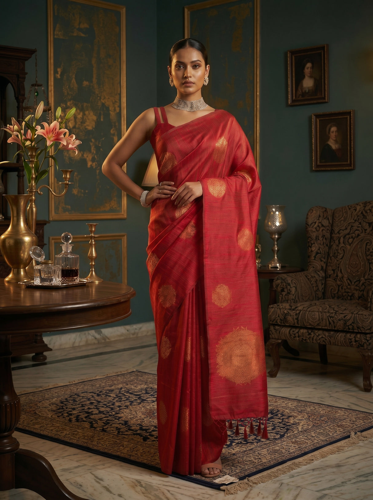 MIMOSA Saree Saree — pose 4 styling detail