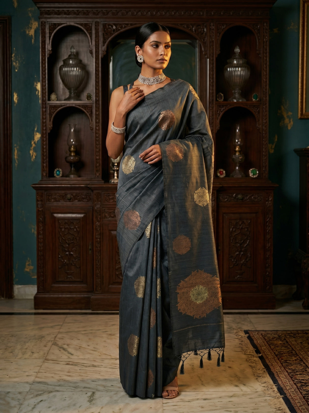 MIMOSA Saree Saree — front view on mannequin