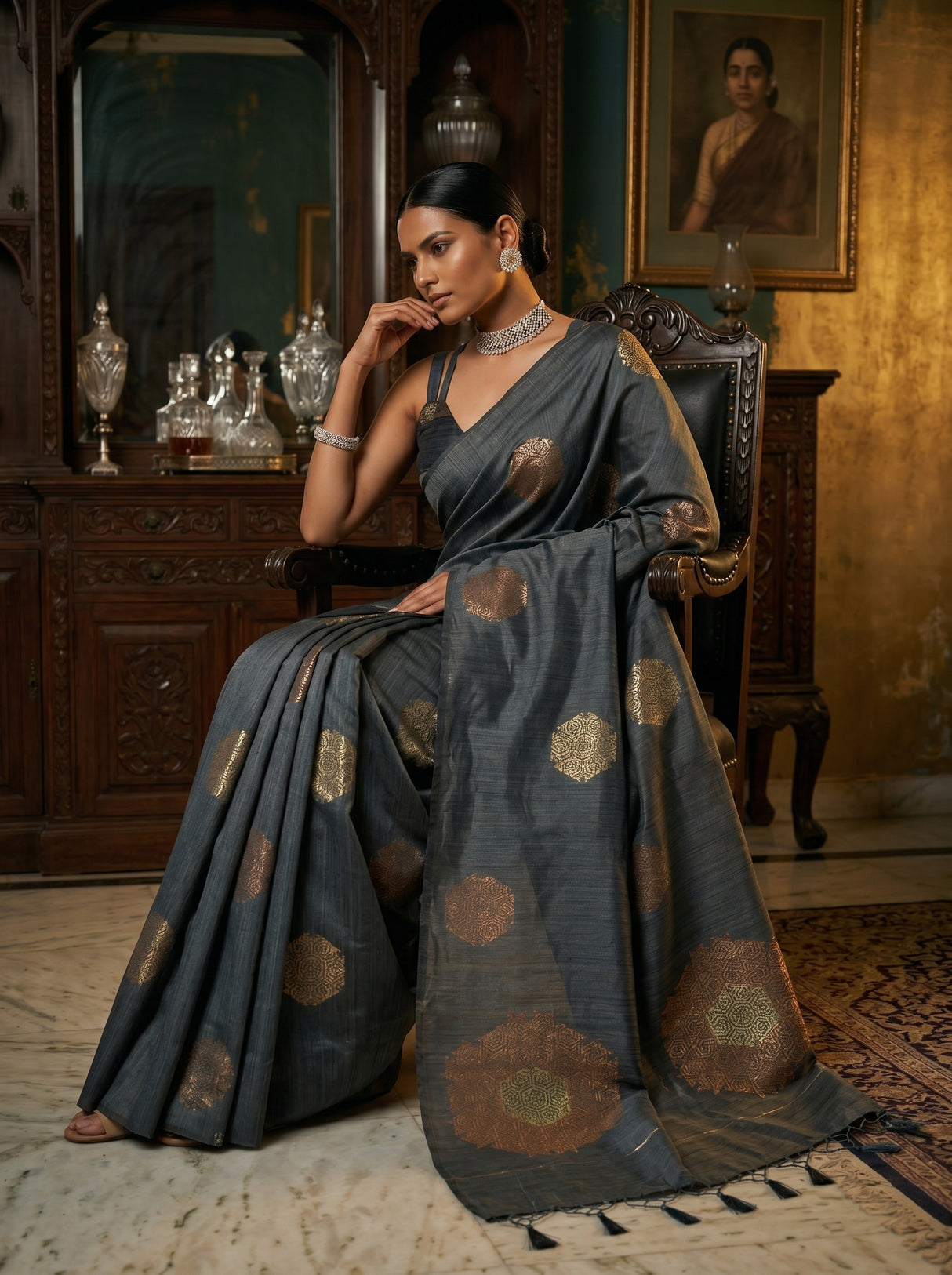 MIMOSA Saree Saree — pose 8 styling detail