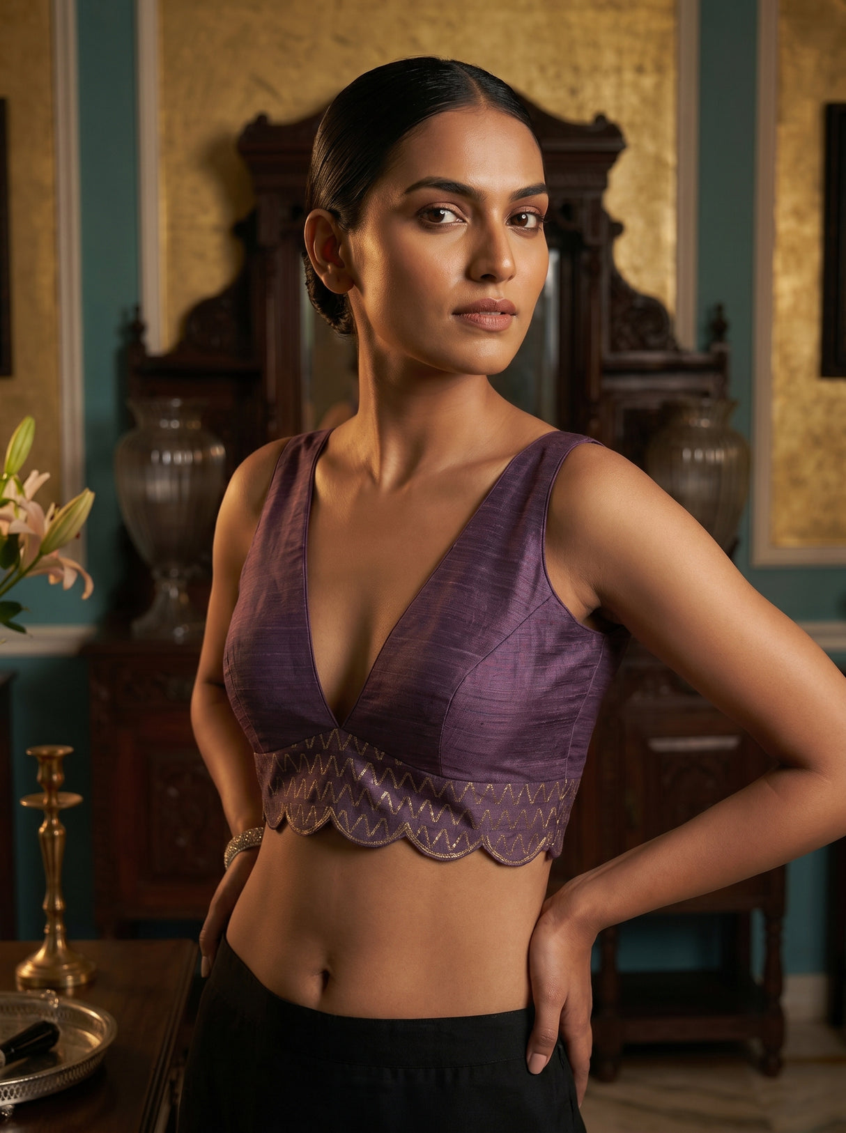 MIMOSA Saree Saree — blouse close-up