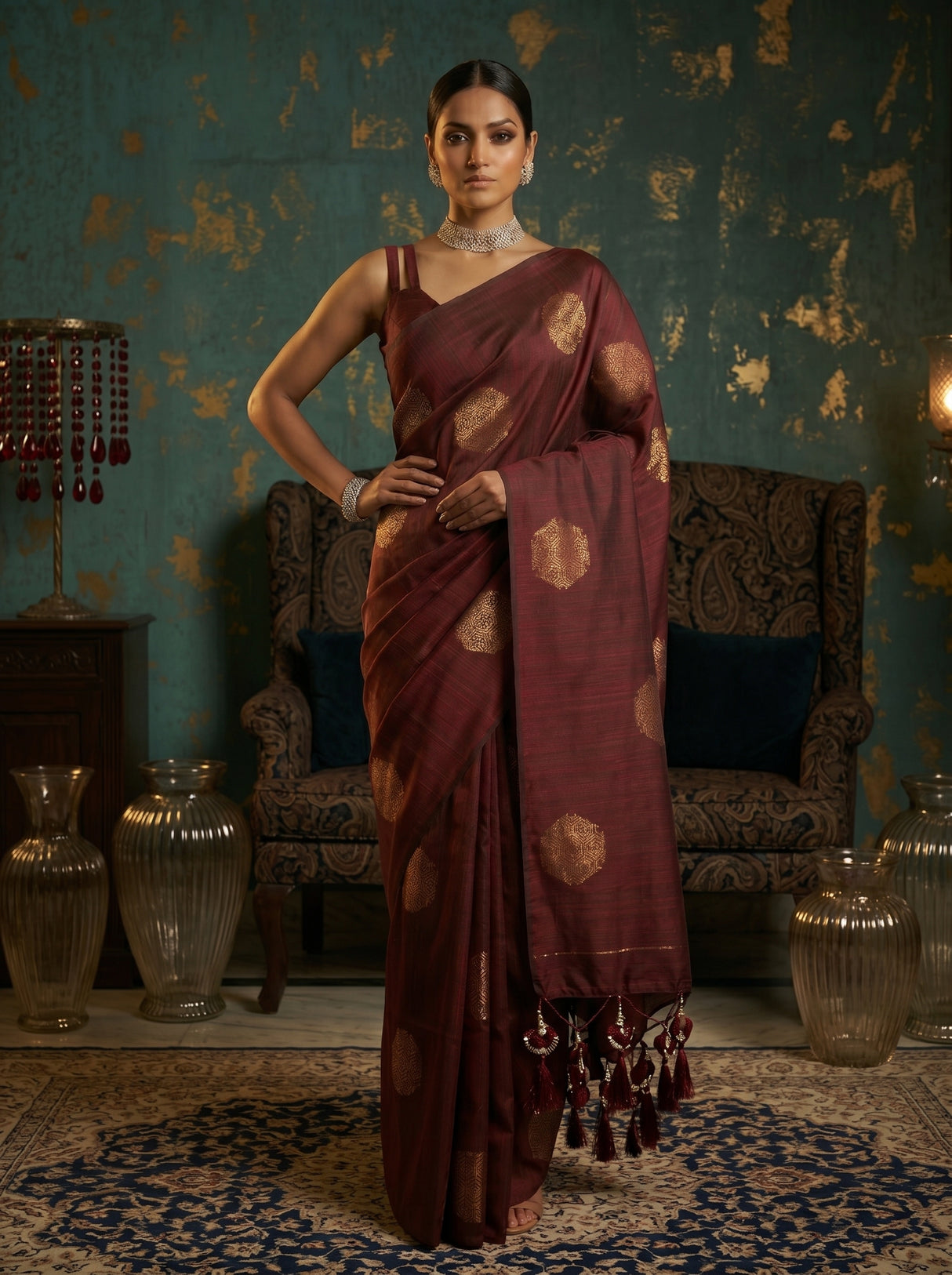 MIMOSA Saree Saree — pose 4 styling detail