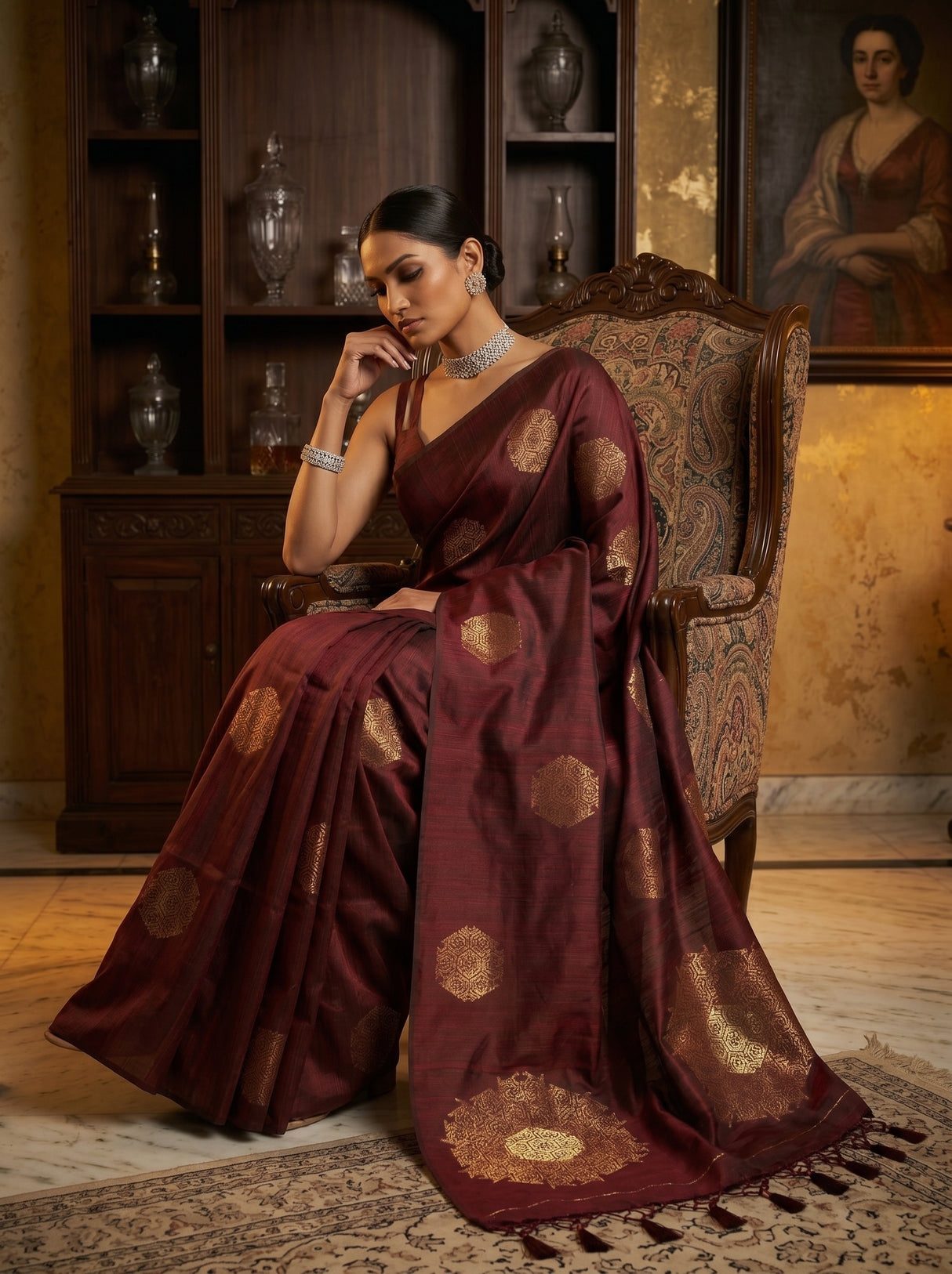 MIMOSA Saree Saree — pose 8 styling detail