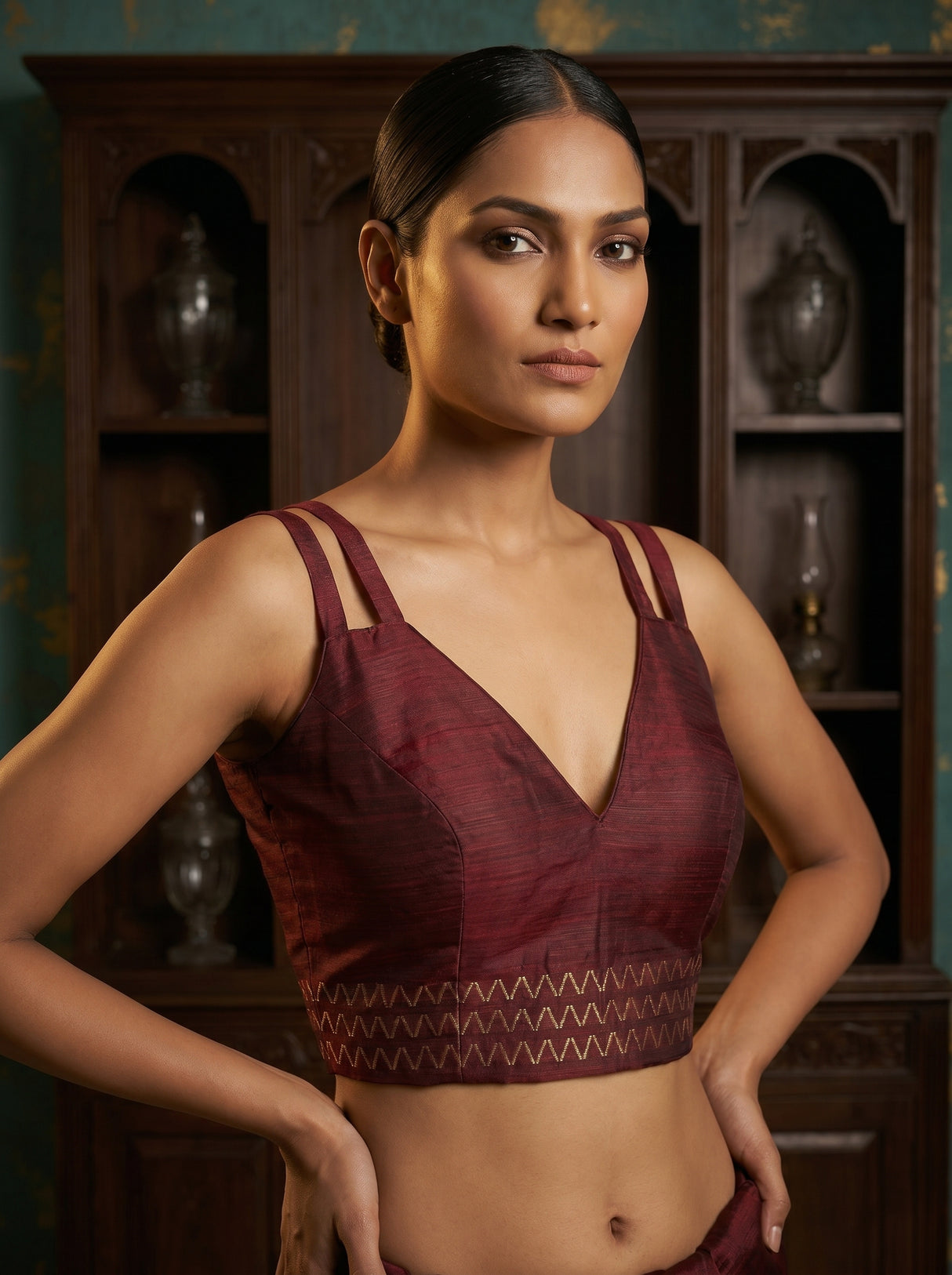 MIMOSA Saree Saree — blouse close-up
